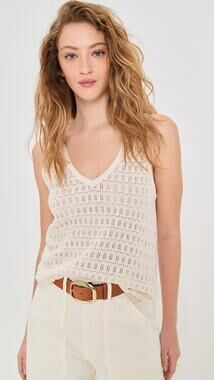 New Z Supply Nilo Crochet Tank - Sea Salt - Size Small